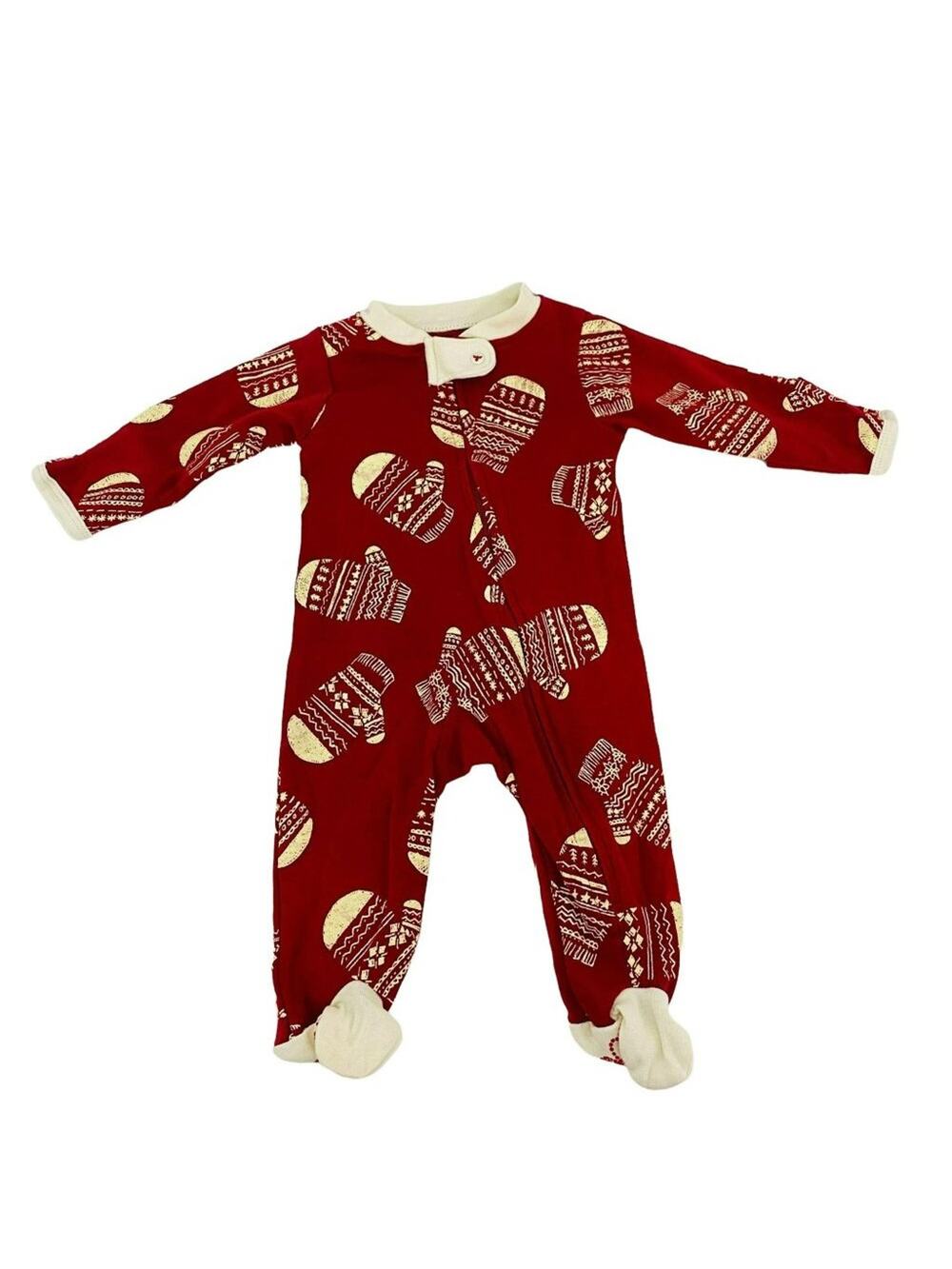 Burt's Bees Baby Norwegian Mitt Sleep & Play Footie Pajamas 0-3M